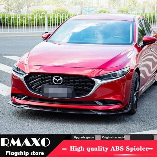For Mazda 3 Axela Body kit spoiler 2020-2021 Axela ABS Rear lip rear spoiler front Bumper Diffuser Bumpers Protector