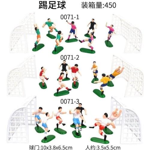 Football Soccer Boy Action Figures Cartoon Figure Model Doll Cake Decoration Ornaments Presents Gifts Toys for Children