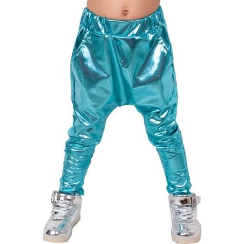 Heroprose New Childrens 2018 Spring Summer Hip Hop Dance Harem water blue Leisure Sports kids Boys Big Crotch Slim Skinny Pants