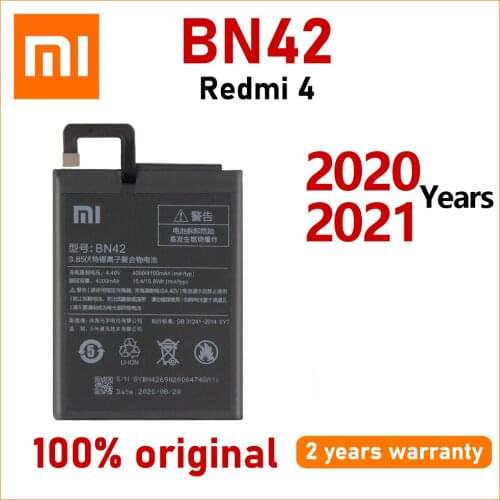 Xiao Mi New 100% Original BN42 4000mAh For Xiaomi Redmi Hongmi 4 Redmi4 Mobile Phone Batteries Batteria