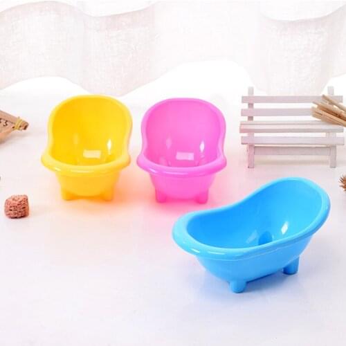 Hot Selling Creative Cute Bathroom Bathing Case Mini Hamster Gerbils Bathtub Small Pets Bath Sand Room Pet Tub