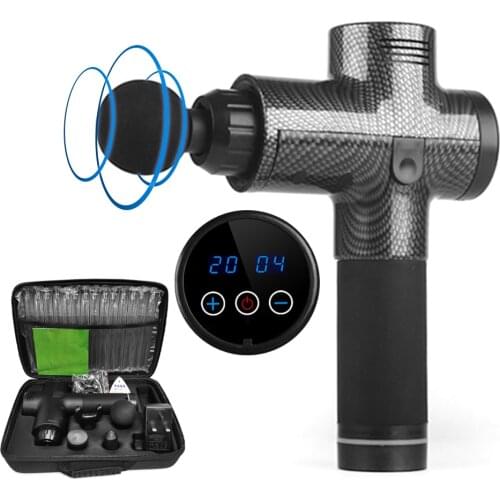 Massage Gun Fascia Gun Sport Therapy Muscle Massager Body Relaxation Pain Relief Slimming Shaping Massager With LCD Display
