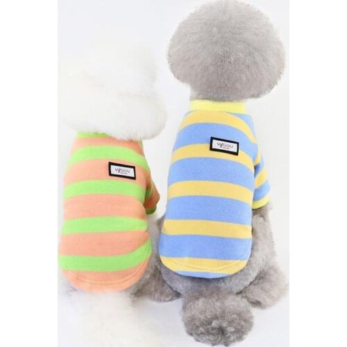 Fashion Stripe Puppy Dog Cat Sweater Winter Warm Pet Clothes for Small Dogs Chihuahua Yorkies Pullover Mascotas Clothing Costume