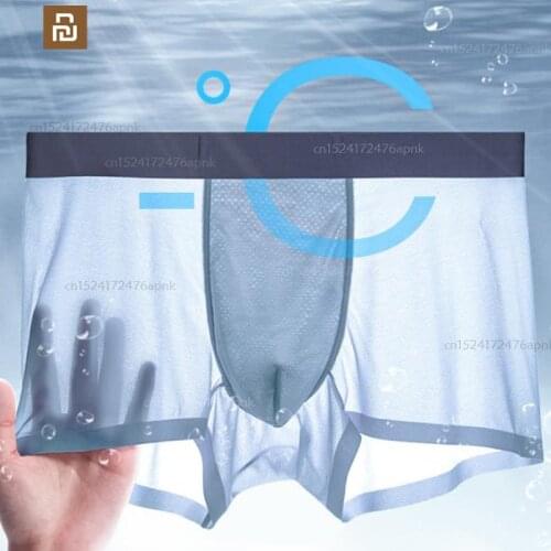Xiaomi mens underwear ice silk mesh one piece seamless underwear quick-drying cool and breathable mi home underwear