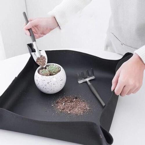 Waterproof Anti Dirty Thicken Basin Cushion Mix Soil Flower Land Mat Gardening Pad Reusable Transplanting Pot Foldable 100*100cm