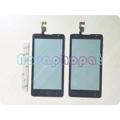 Novaphopat Black touchscreen For Huawei Ascend G615 Touch Screen Glass Digitizer Sensor Replacement + tracking
