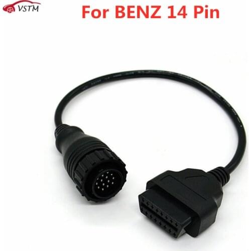 Newest for Mer cedes BENZ Sprinter 14pin to 16pin 14 pin to obdii obd2 obd ii obd 2 16 pin adapter