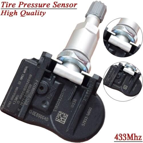 1Pcs 52933-1J000 529331J000 New Car TPMS Sensor Tire Pressure Monitoring System Sensor 433Mhz For Kia Hyundai I20 IX20
