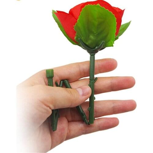 Folding Rose Appearing Magic Tricks Flower Appearing Disappear Suddenly Stage Flowers Series Street Illusion Gimmick Props Toys