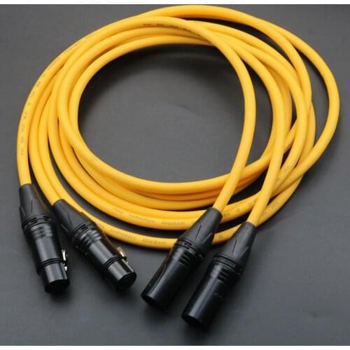 Yivosound cabo XLR female to male Interconnect Cable Hifi audio Balance Cable signal line Power amplifier CD connector