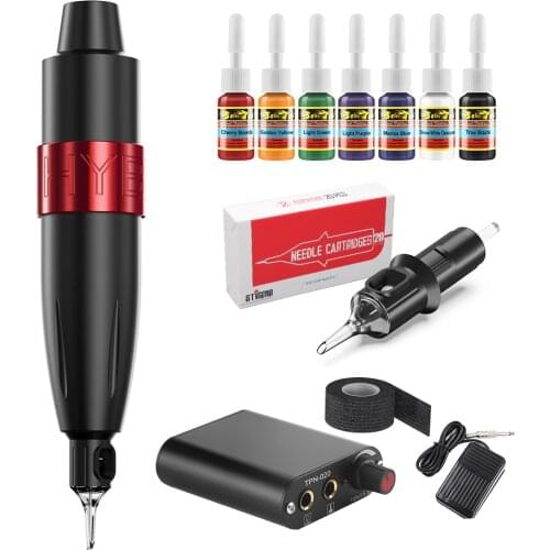 Rocket rotating tattoo pen 3,5mm style bar RCA connector tattoo gun kit permanent makeup for tattoo machine