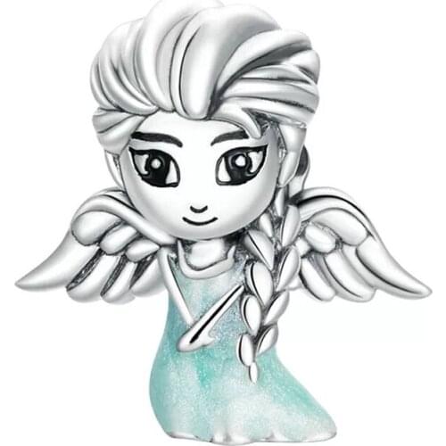 2021 New Silver Color Little Girl Bead Fits European Pandora Charm Women Bracelets Jewelry Accessories