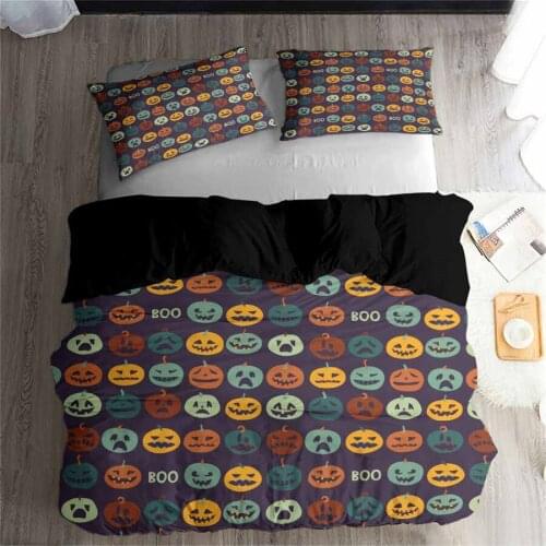 HELENGILI 3D Bedding Set Halloween Print Duvet cover set bedclothes with pillowcase bed set home Textiles #YC-118
