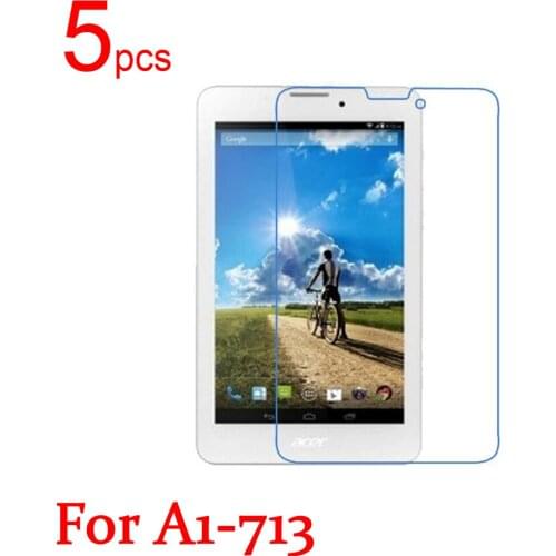 5pcs Glossy Ultra Clear/Matte/Nano Anti-Explosion LCD Screen Protector Film Cover for Acer Iconia Tab 7 A1-713 Film + Cloth