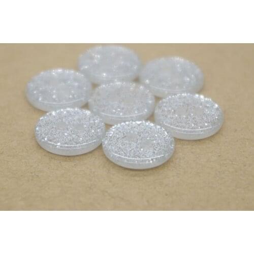 50PCs Resin Buttons 2 hole Round Silver Powder Pearl Button Latest Design Scrapbooking Sewing Accessories Craft JS9014 13mm