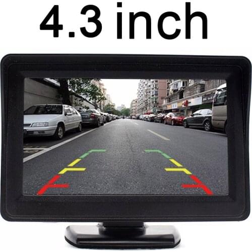 Car Rear View Parking Backup Monitor of 4.3 Inch 480 x 272 Color TFT LCD Screen for auto Reverse Camera DVD Player