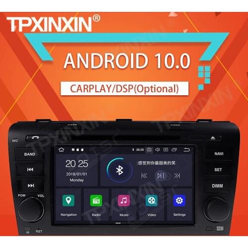 4+64G For Mazda 3 2003-2009 Android10.0 Car Stereo Tape Recorder Multimedia Audio Video Player GPS Navigation HeadUnit DVD