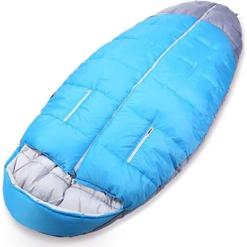 Large Size 210*100cm Adult Outdoor Camping Hiking Trekking Sleeping Bag Ultralight Keep Warm Envelope Type Winter Lazy Bag