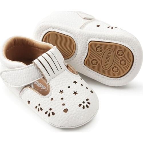 2020 New Baby Girls First Step Shoes Baby Soft Bottom Rubber Non-slip Toddler First Walkers Baby Booties Moccasins Girls Shoes