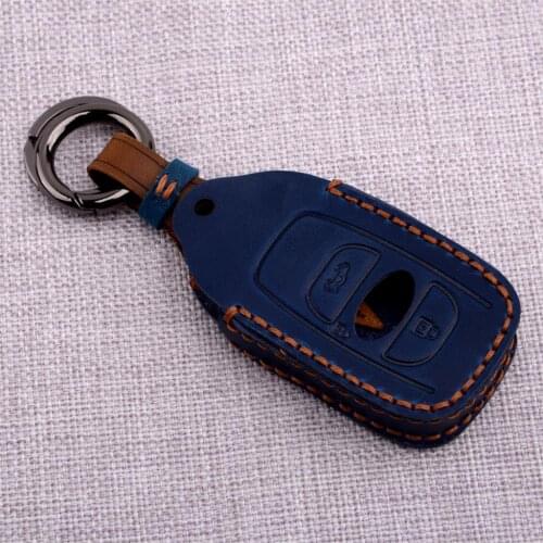 CITALL Car Key Fob Case Cover Holder Fit For Subaru BRZ Forester Impreza STI WRX XV Legacy Outback Blue Accessories