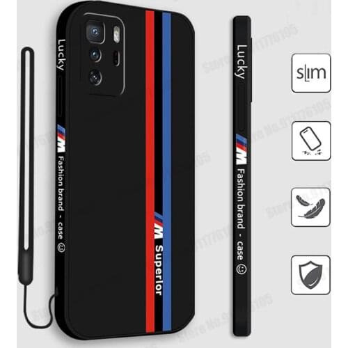 Candy Color Wrist Strap Liquid Silicone Case for Redmi Note 10 9 Pro 5G 10X K40 Pro Plus K30 Ultra POCO F3 Soft Gel Rubber Cover