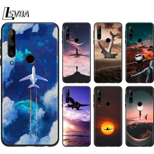Plane Aircraft for Huawei Honor 9A 9C 9S 9X 10 9 Lite 30 20 Pro 10i 8X 8 8A 7A 7C Pro Lite Silicone Phone Case