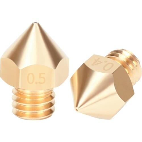 3D Printer Parts Brass Makerbot Mk8 Nozzle for 3D printers hotend 1.75MM Filament J-head cr10 heat block ender3 hotend m6 Thread