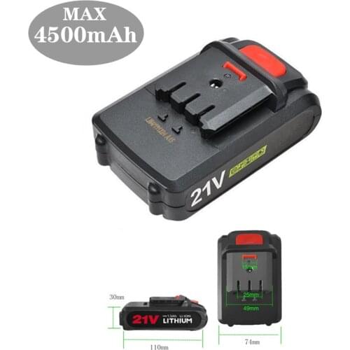 21V Lithium Battery Electric Screwdriver Hand Drill Angle Grinder Electric Scissors Lithium Battery 18650 Power Battery Pack