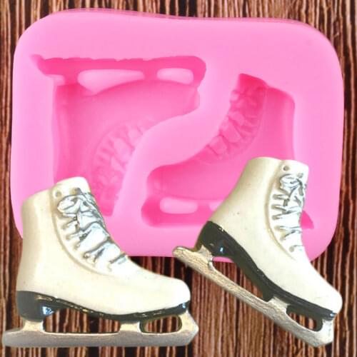 Skates Silicone Molds DIY Shoes Cake Fondant Mold Cake Decorating Tools Candy Resin Clay Chocolate Gumpaste Moulds