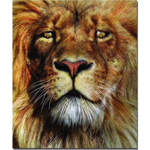 Lion Artwork Canvas Painting Home Decor Poster Wall Art Pictures for Living Room