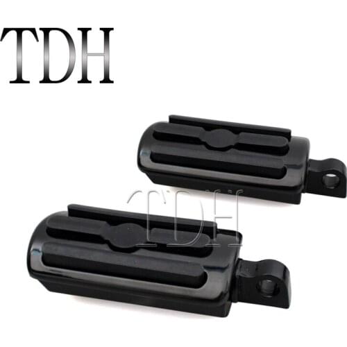 Motorcycle Black Highway Footpegs Footrest For Harley Dyna Touring Softail Sportster XL FLH Male Peg Mount