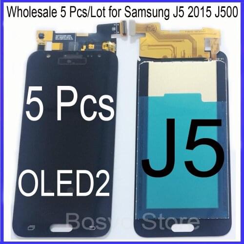 Wholesale 5 Pcs/Lot for Samsung J5 2015 J500 LCD screen display with touch assembly OLED2