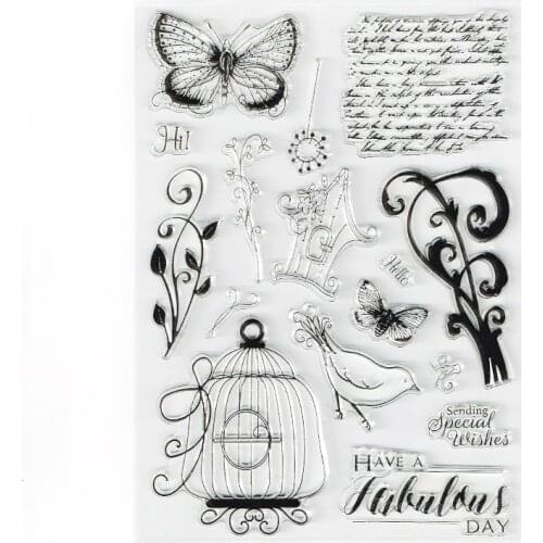 Sending Speical Wishes Sramps Clear Flower Garden Element Scrapbooking Stamps Clear Background Decorative Stamps