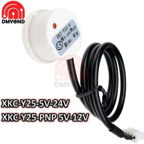 Water Liquid Level Switch Contactless Detector Outer Adhering Type Level Sensor NPN PNP Rs485 Interface Power Adapter DC 24V 12V