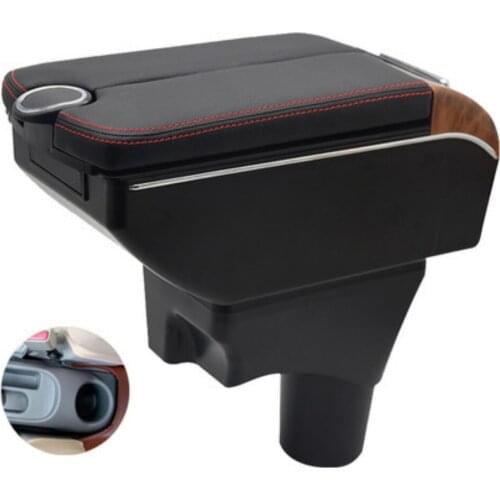 For sunny micra March Armrest Box Double doors open USB interface Centre Console Storage Box Arm Rest Car accessories armrests