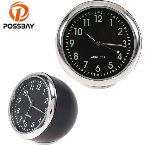 Portable Car Quartz Clock Watch Vehicle Mechanics Luminous Car Auto Interior Watch Stick-On Clock Car Ornament Clock