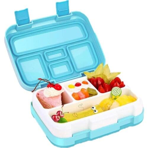 Portable Microwave Lunch Box Grids Bento Box for School Student Kids Children Dinnerware Food Storage Container Boxes