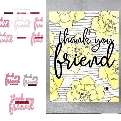 Greeting card title art word Cutting Dies Scrapbook Diary Decoration Stencil Embossing Template DIY Handmade 2021 NEW HOT