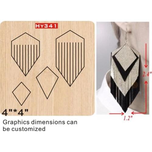 Tassel earrings cutting dies 2019 die cut & wooden dies Suitable for common die cutting machines on the marke