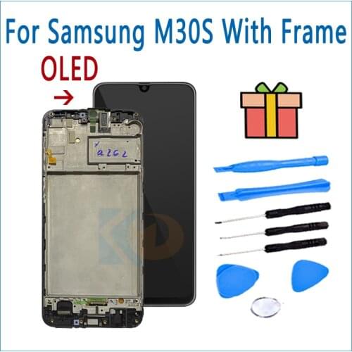 LCDs Touch Screen For Samsung Galaxy M30s OLED LCD Display With Frame