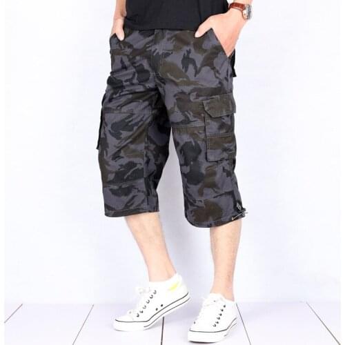 Summer New Large Size Mens Shorts Fashion Street Brand Camouflage Men Tooling Shorts Daily Leisure 100% Cotton Mens Shorts