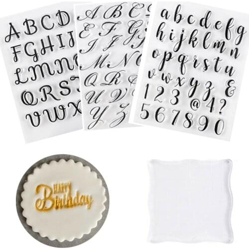 Stamps for Cookies Letters Cake Letters Stamp Decorating Tools Fondant Embossing DIY Alphabet Cutter Baking Pastry Accessories
