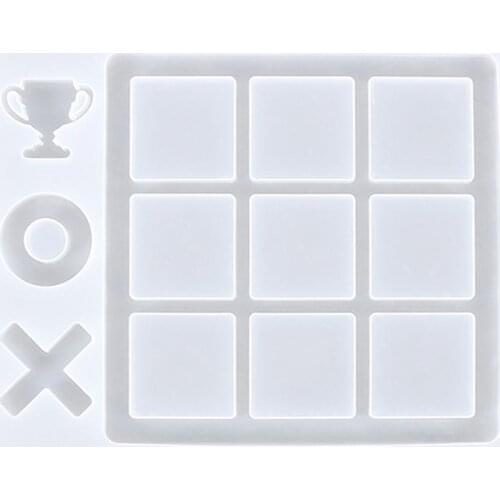 Silicone Mold OX Funny Game Noughts And Crosses For DIY Crystal Epoxy Resin Jewelry Moulds Handmade Crafts Making Tools 2021
