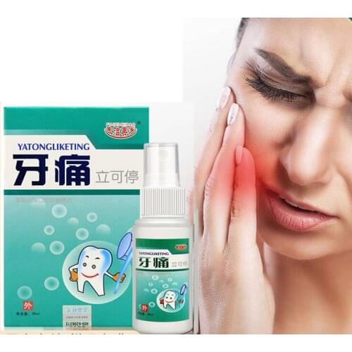 Toothache Spray Gingival Swelling Toothache Chinese Herbal Medicine Oral Spray Periodontitis Dental Caries Dental Cleaning 35ML