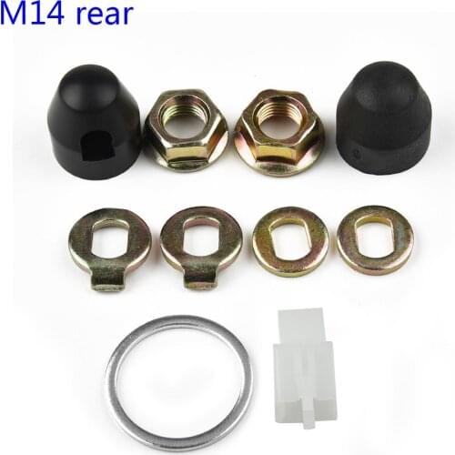 M12/M14 E-bike Hub Motor Axle Lock Nut/lock Washer/spacer/nut Cover Electric Bicycle Components 500W-5000W Motors 12/14mm Shaft