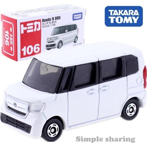 Takara Tomy Tomica No.106 Honda N Box Van Model Kit 1:58 Diecast Miniature Car Mould Collectibles Pop Funny Baby TOYS