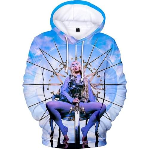 Popular Personality ava max 3D hoodies pullovers full sleeve length casual Sweatshirts oversized style ava max Boys girls Tops