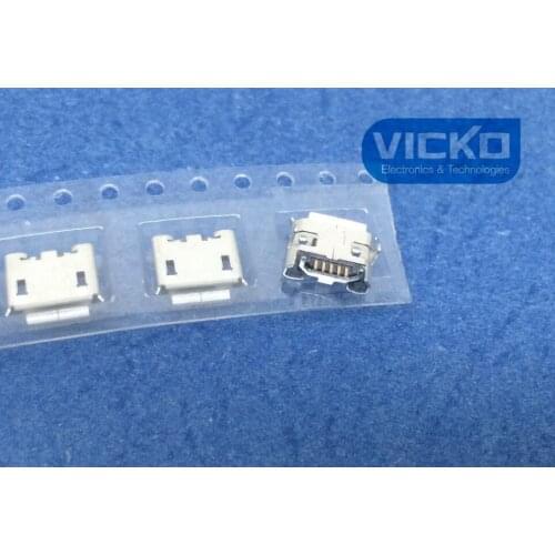 [VK] 100PCS Micro USB Connector Jack Female Type 5Pin SMT Tail Charging socket PCB Board 1