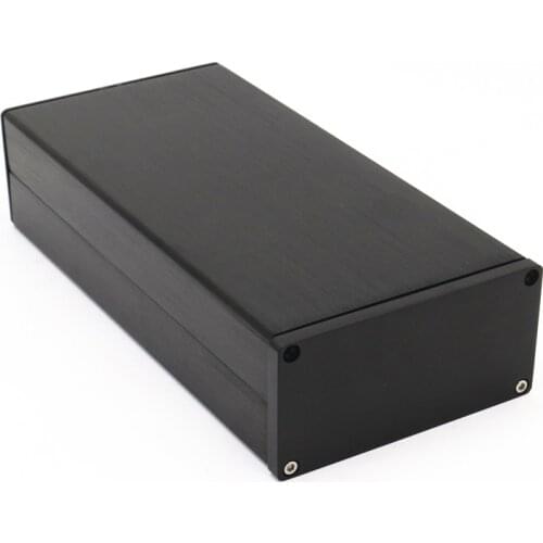 WHL10520 Black Silver blank panel Full Aluminum Chassis Mini Audio Amplifier Enclosure/ Preamp Box/ Linear power adapter housing