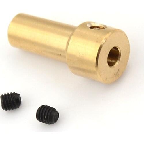 1PCS Brass 2.3mm Motor Shaft Clamp Electric Drill Chuck JT0 Coupling Motor Shaft Coupler Clamp
